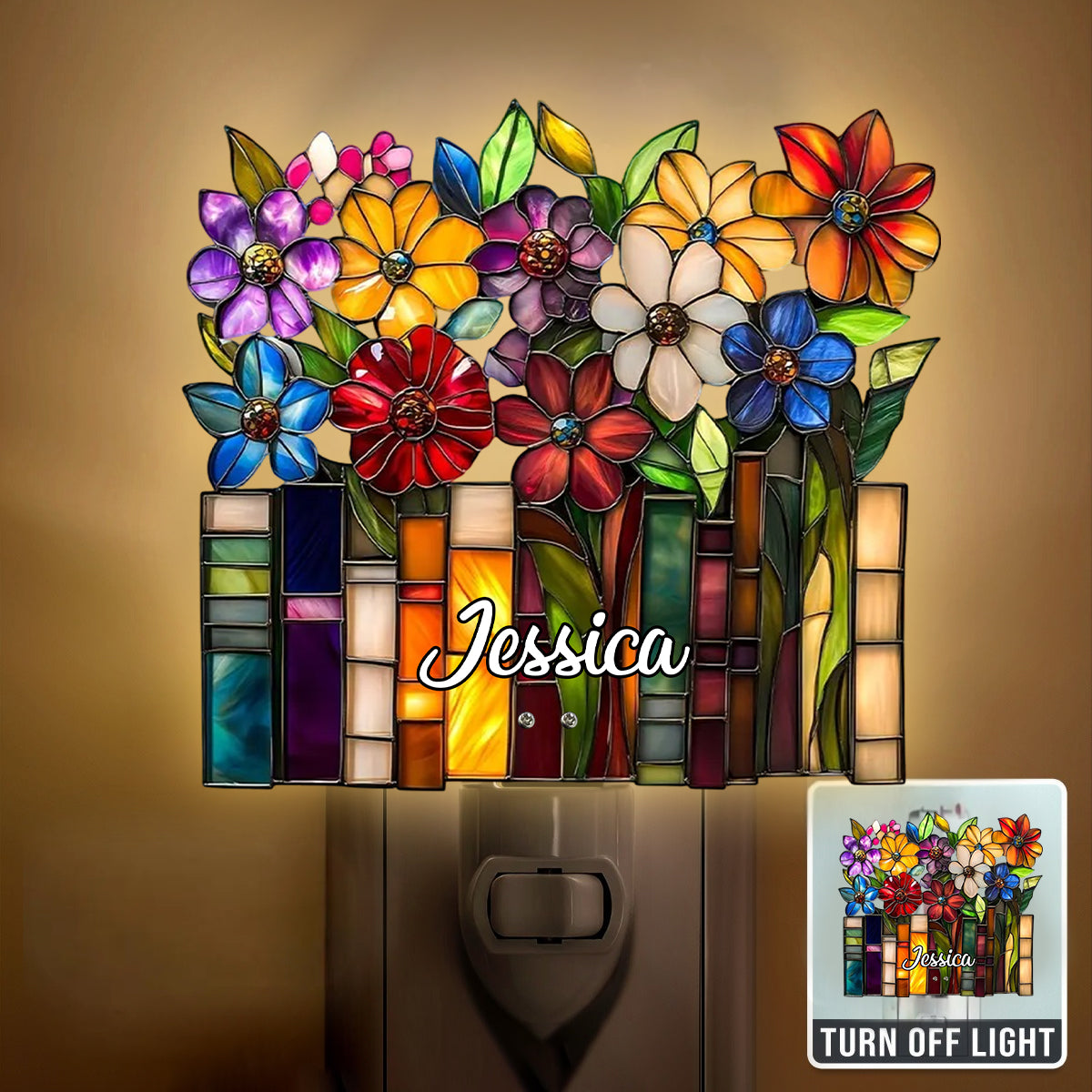 Book Lovers - Personalized Book Acrylic Plug-In Night Light