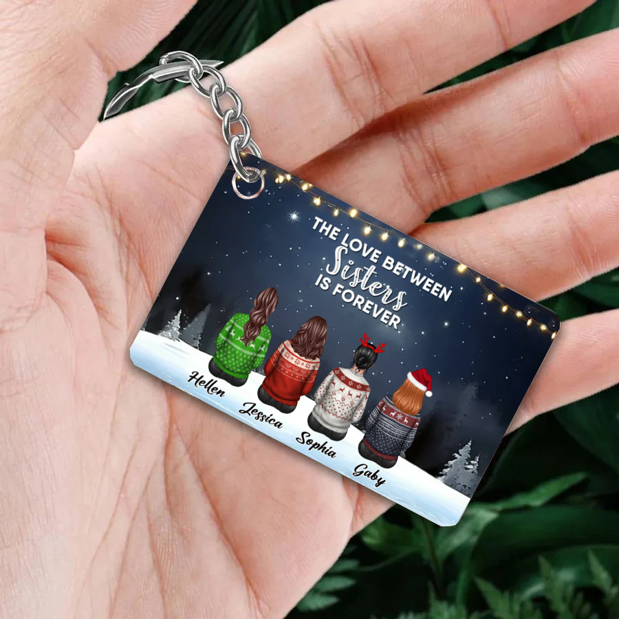 Custom Sisterhood Poster/Keychain/Ornament - Personalized Gift for Her
