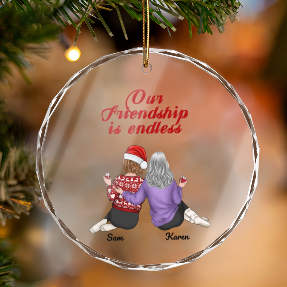 Besties Forever - Our Friendship Is Endless - Jewelry, Ornament, Beauty Tools, Cup - Christmas Gift