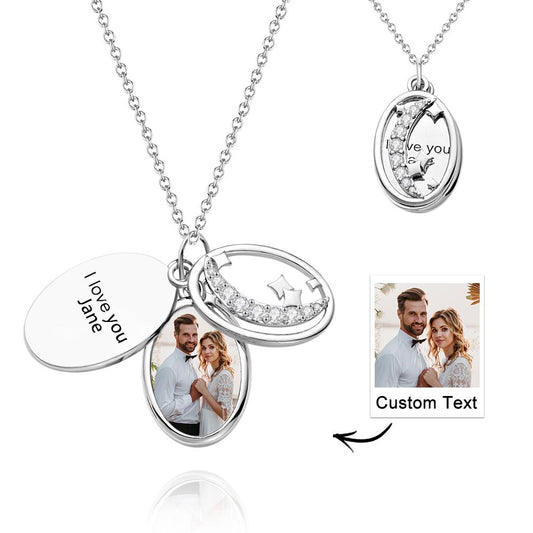 Engraved Wings Delicate Diamond - Personalized Engraved Multi-layer Star Rhinestone