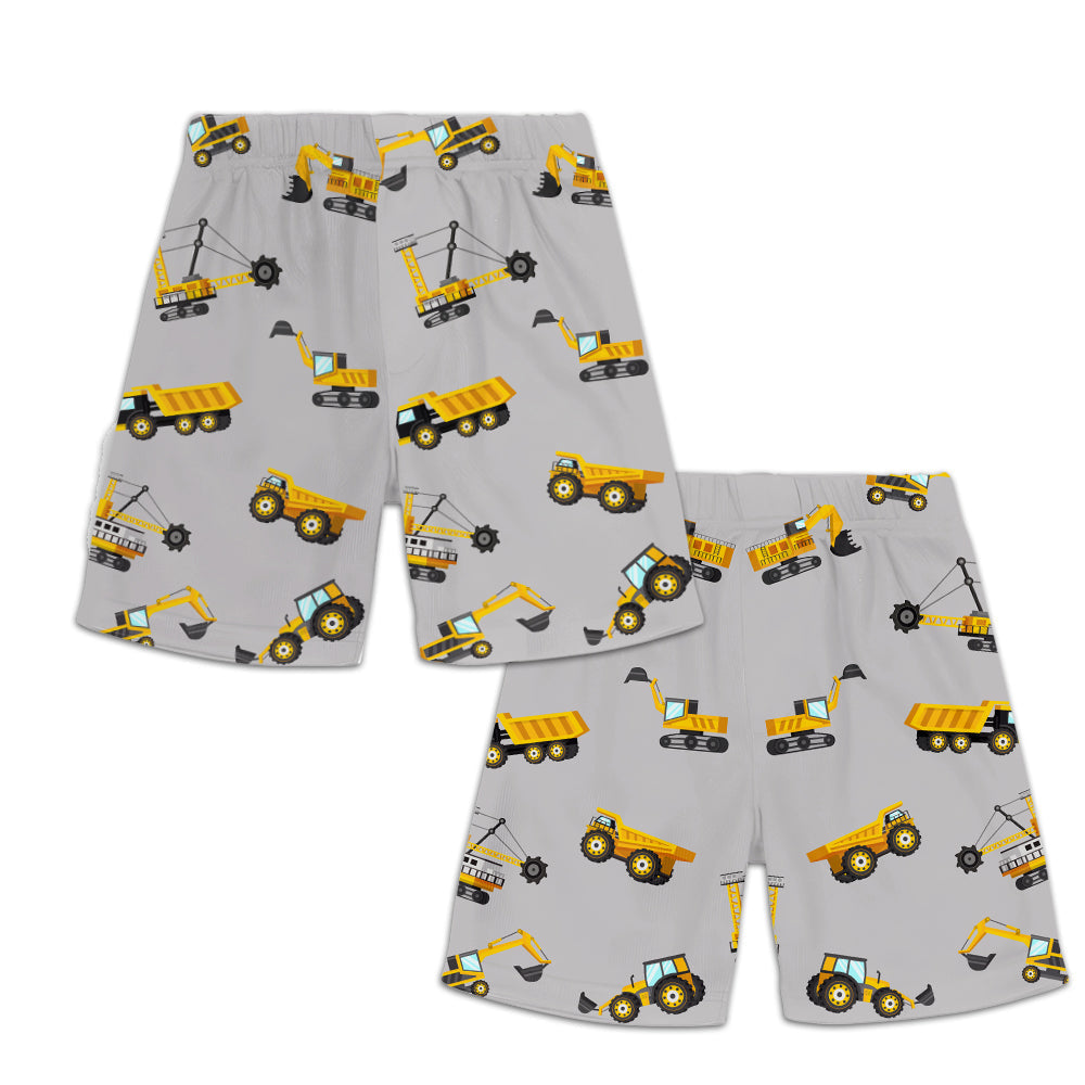 Cool Truck Alphabet - Personalized Kid T-shirt & Shorts