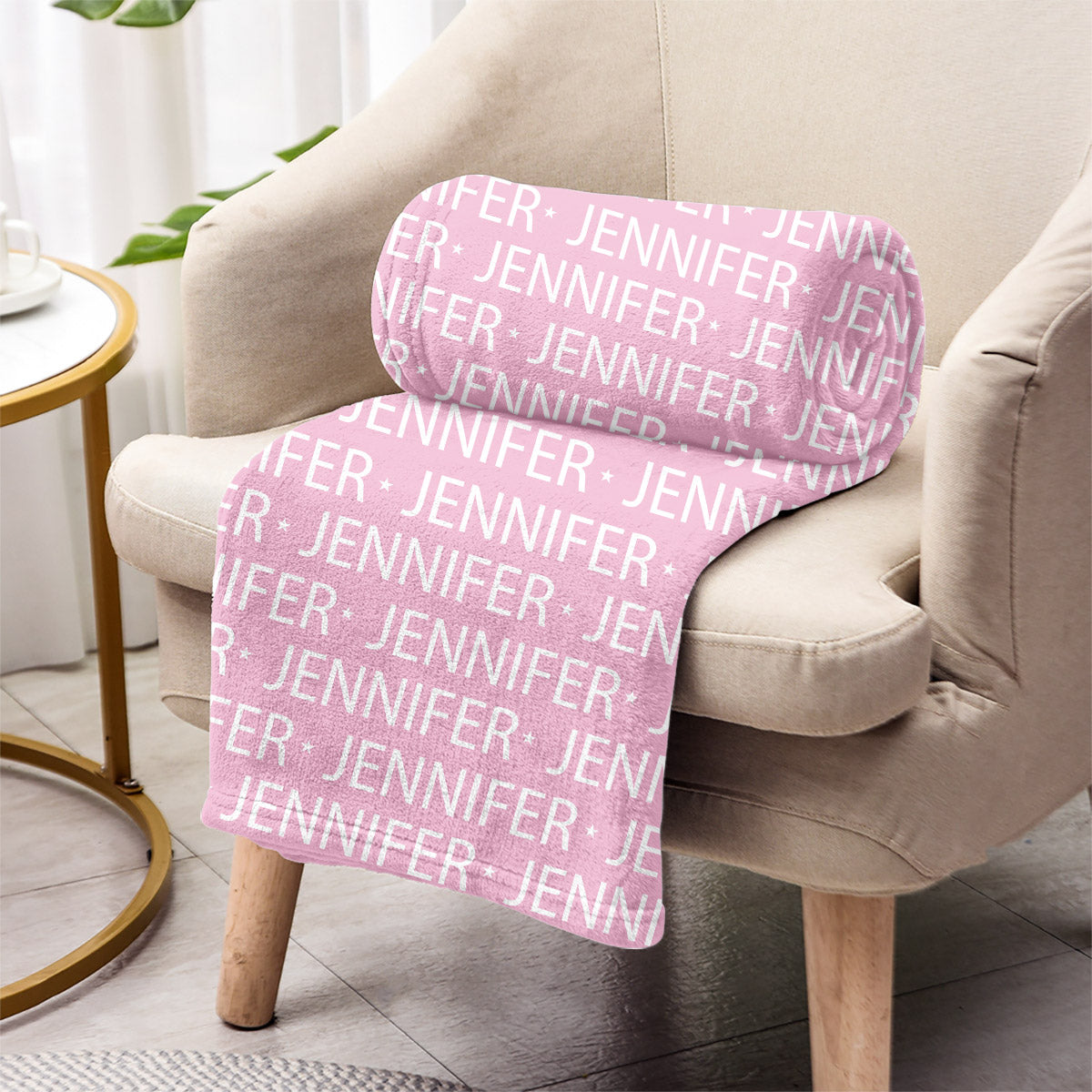 Custom Name Pattern - Personalized Kid Blanket