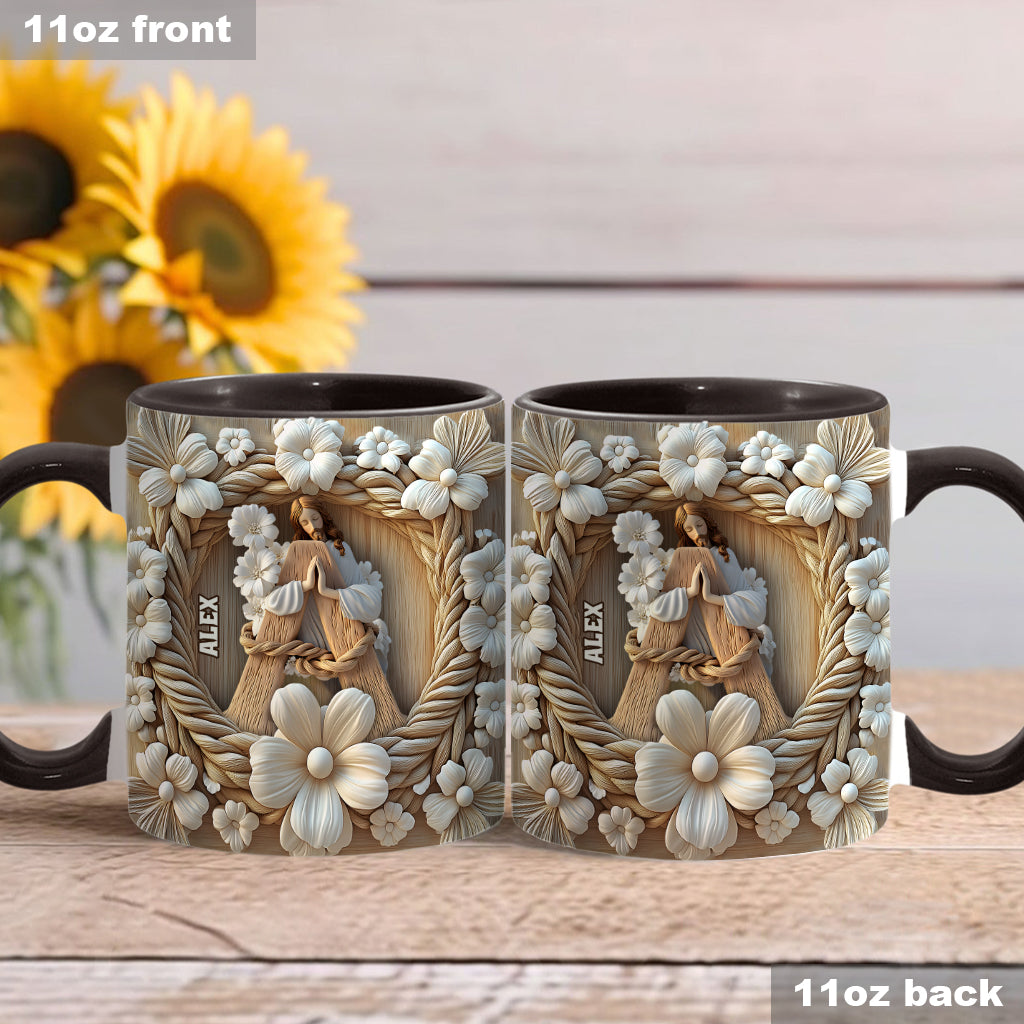 Faith Hope Love - Personalized Christian Accent Mug