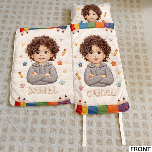 Colored Pencils - Personalized Kid Nap Mat