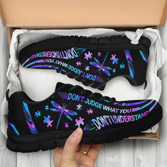 Don't Judge What You Don't Understand Autism Awareness Sneakers 0622