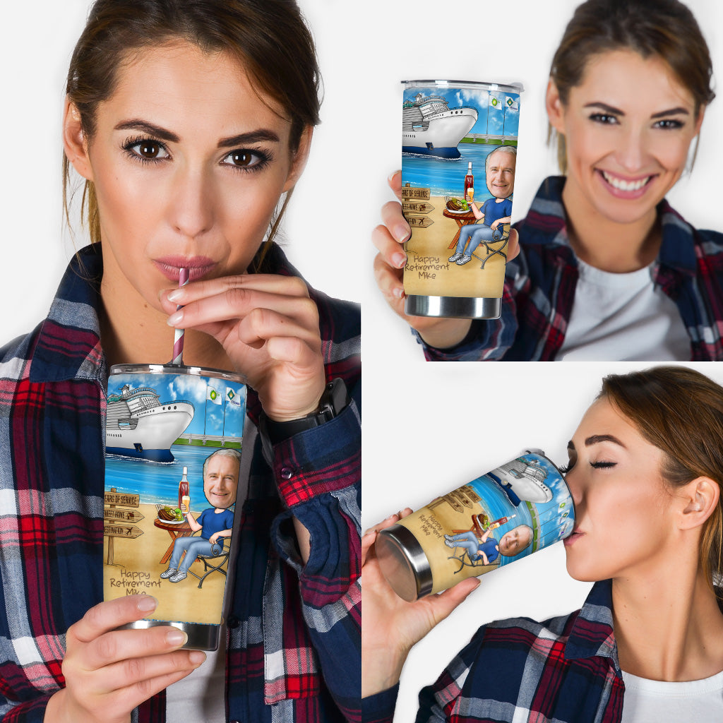 Happy Retirement - Personalized Retired Tumbler