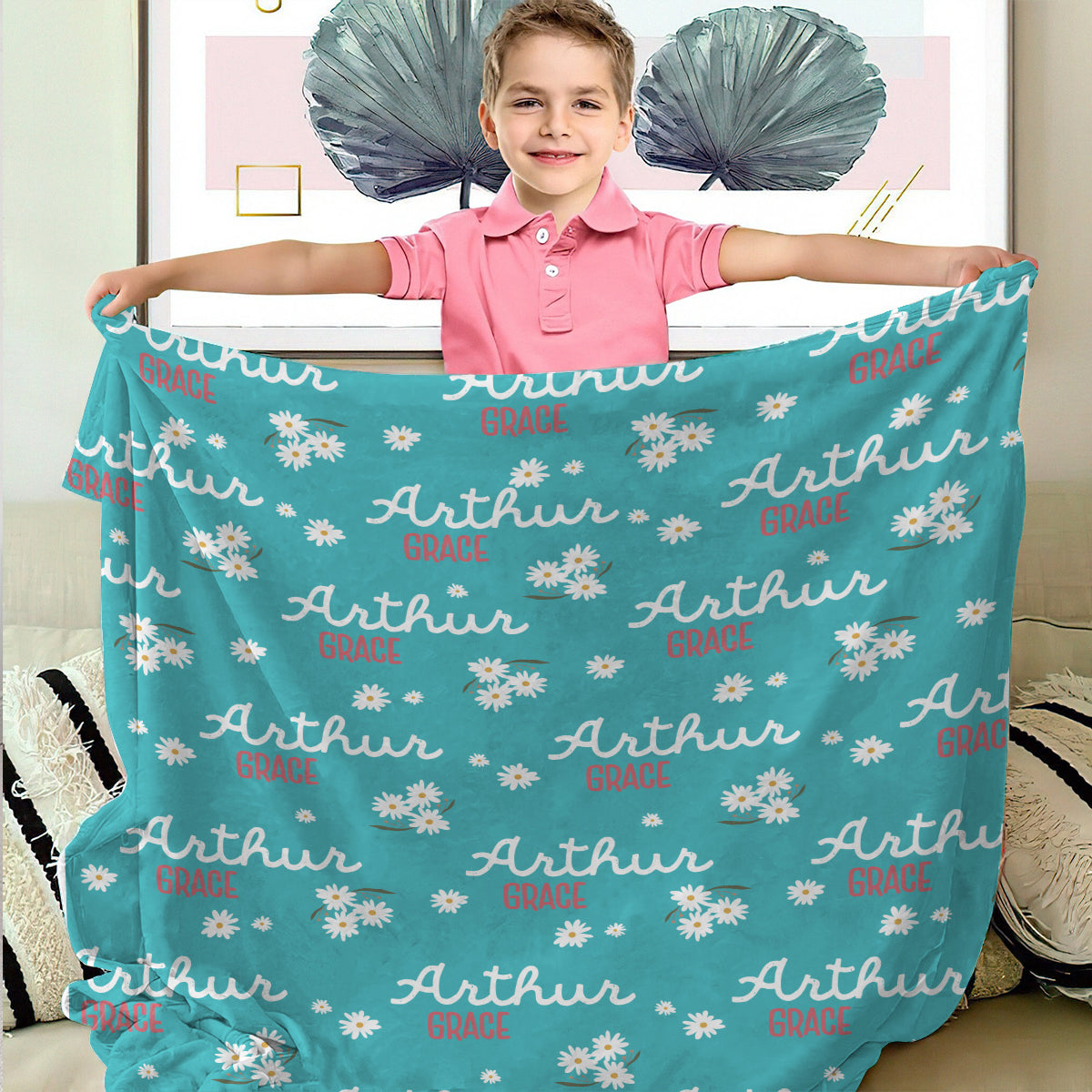 Daisy Custom Name - Personalized grandson Blanket