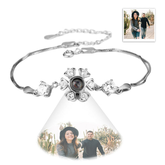 Zircons Personalized Projection Photo Charm - Personalized Minimalist Photo Projection Charm