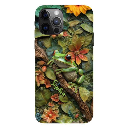 Adorable Frog - Personalized Frog Full Print Phone Case