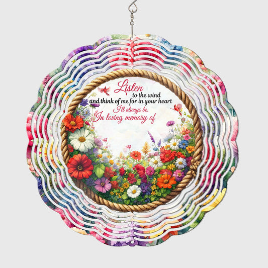 Listen To The Wind - Personalized Memorial Wind Spinner