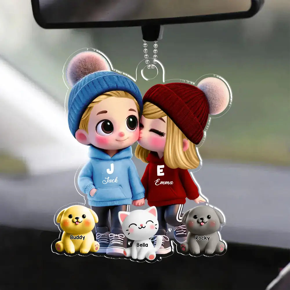 Personalized Acrylic Fridge Magnet for Couples – Custom Couple’s Design, Perfect Gift for Love