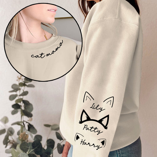 Cat Mom - Personalized Cat All Over Shirt
