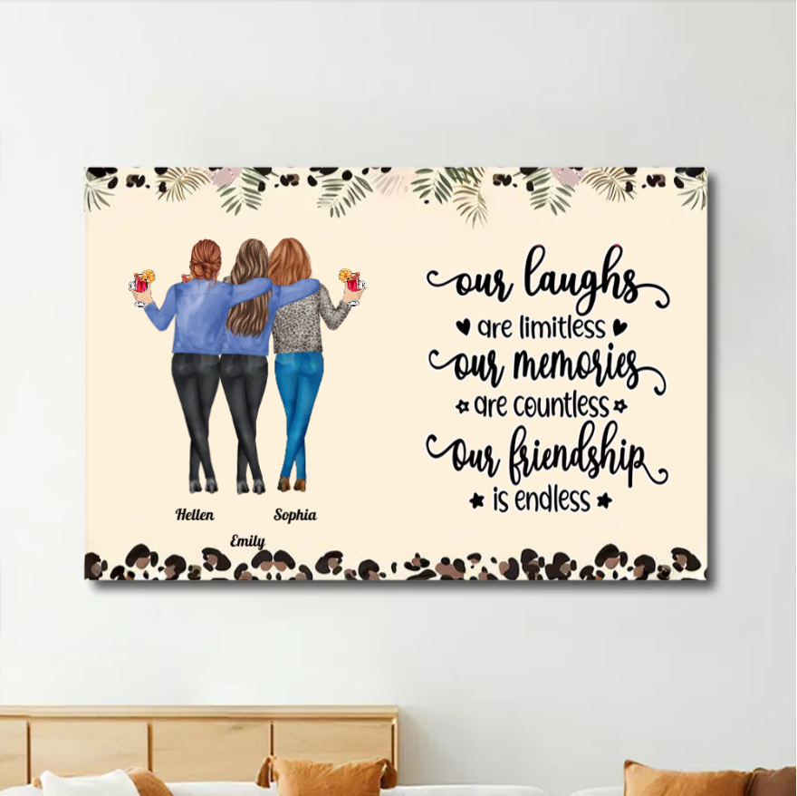 Personalized Sister & Brother Plaque or Cup or Keychain or Ornament, Endless Friendship, Priceless Memories,Custom Gift for Birthday, Christmas, Thanksgiving