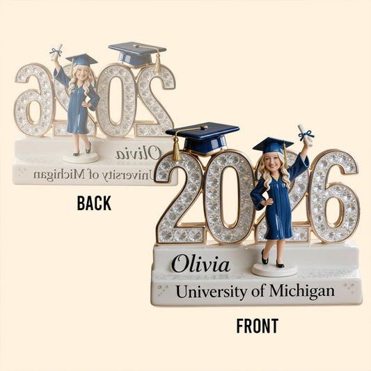 A Sweet Ending To A New Beginning - Personalized Graduation Custom Shaped Acrylic Plaque