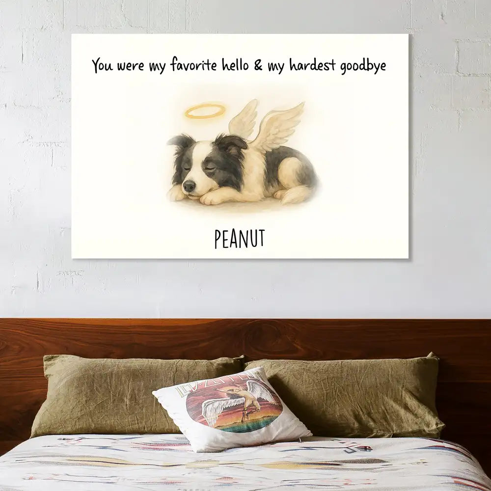 Pet Memorial Pillow – Heartfelt Sympathy Gift for Pet Lovers