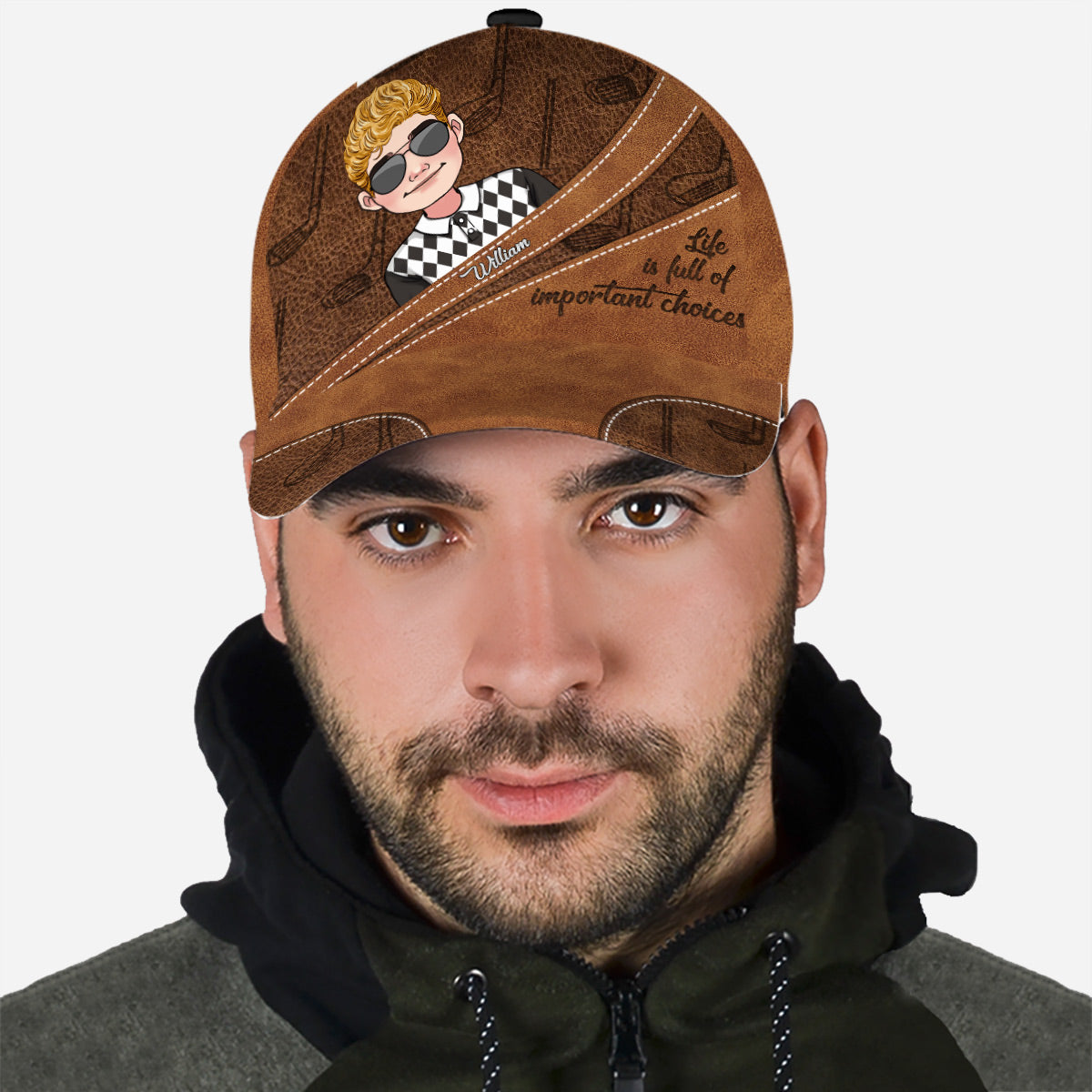 Life Is Full Of Important Choices - Personalized Golf Classic Cap