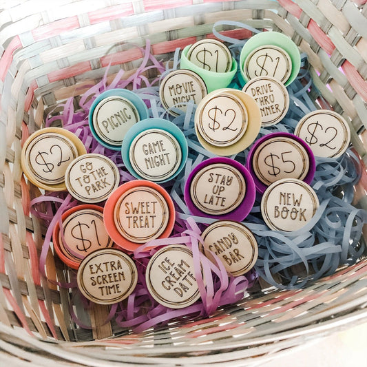 Easter Egg Tokens Set - Easter Day Easter Egg Tokens
