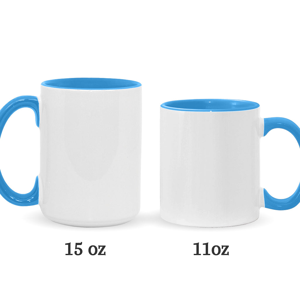 We Used To Live In Your Balls - Personalized Father Accent Mug