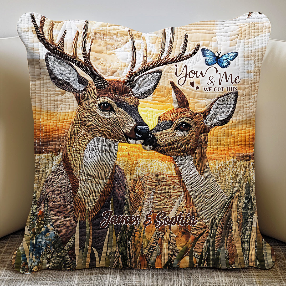 You & Me we got this - Personalized Couple Throw Pillow