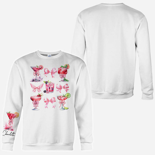 Save Water Drink Cocktails Coquette Girly - Personalized Cocktail All Over Shirt