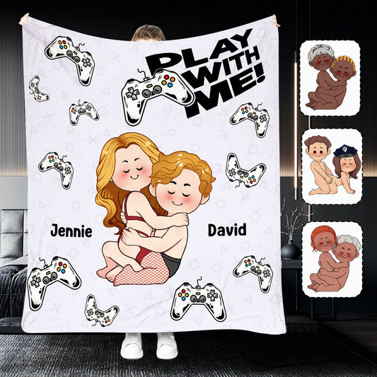 Play With Me - Personalized Video Game Blanket
