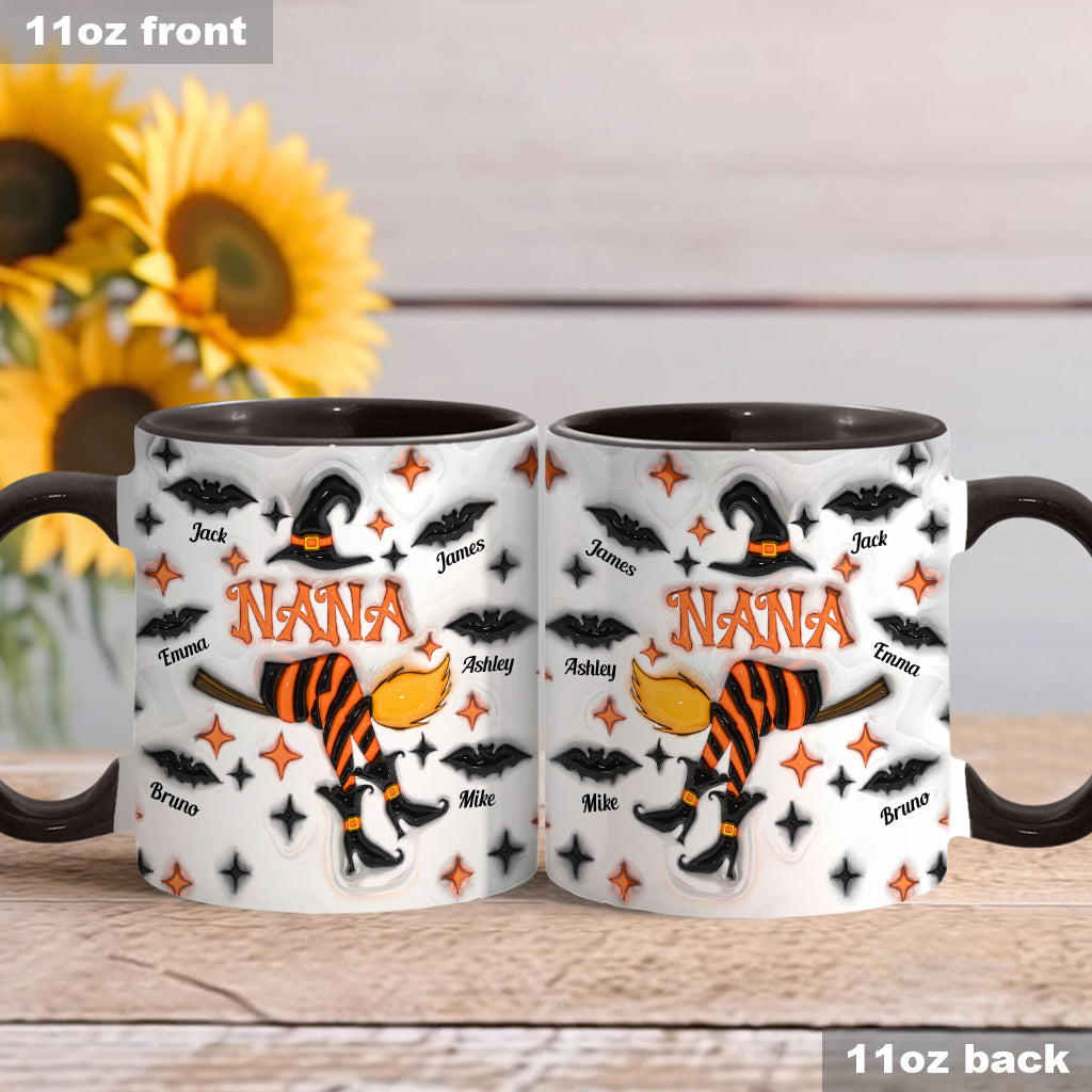 Nana Liffe/ Grandma Life/ Mama Life... - Personalized Grandma Accent Mug