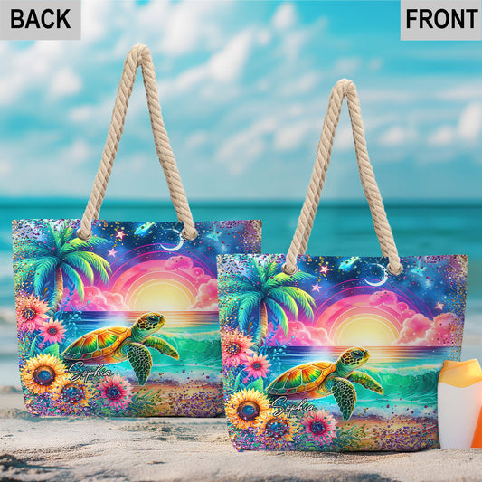 Love Turtles - Personalized Turtle Beach Bag