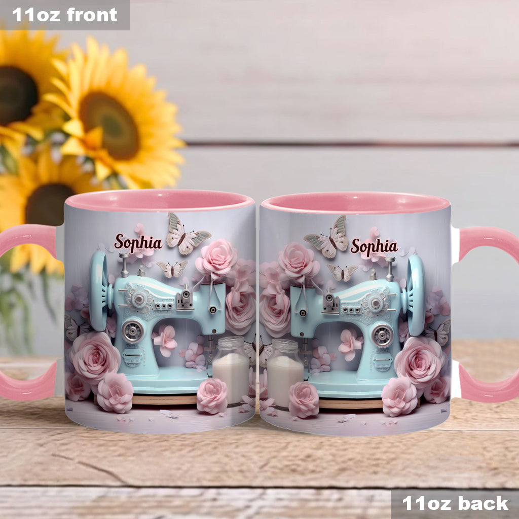 Sewing Machine - Personalized Sewing Accent Mug