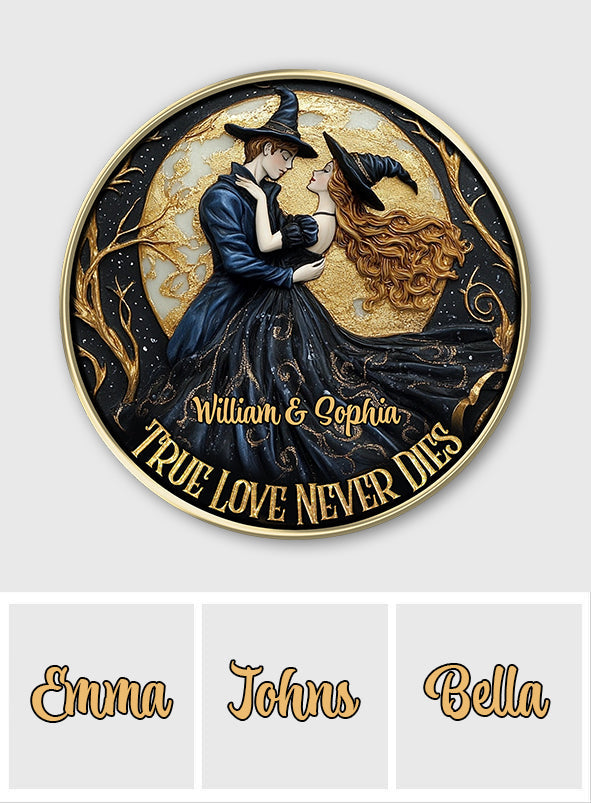 We Got This Beautiful Witch Handsome Devil - Personalized Witch Round Wood Sign