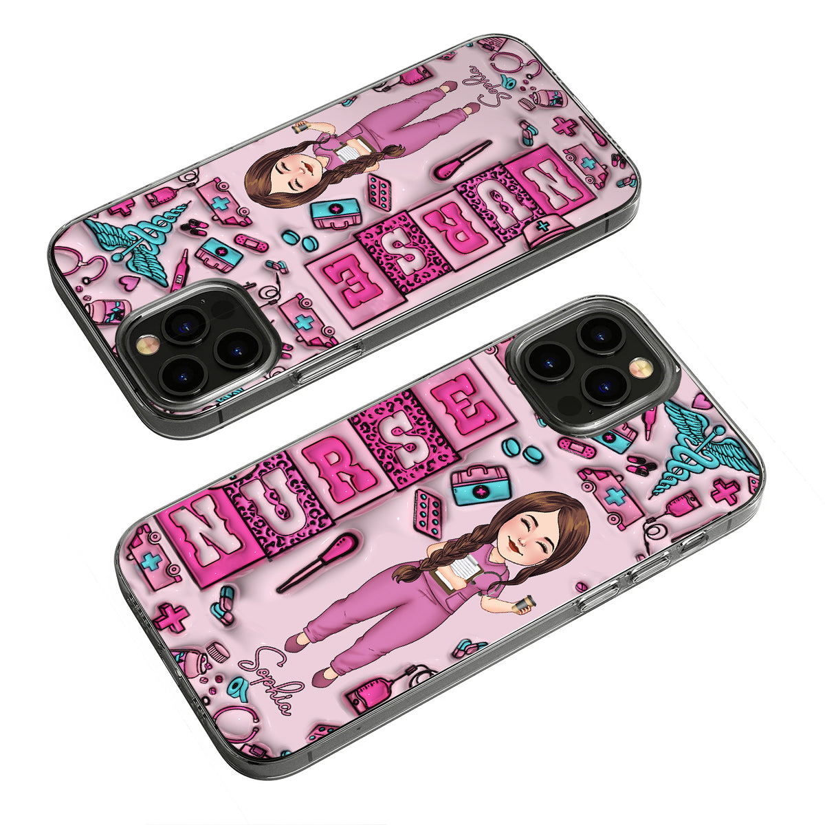 Nurse Life - Personalized Nurse Clear Phone Case