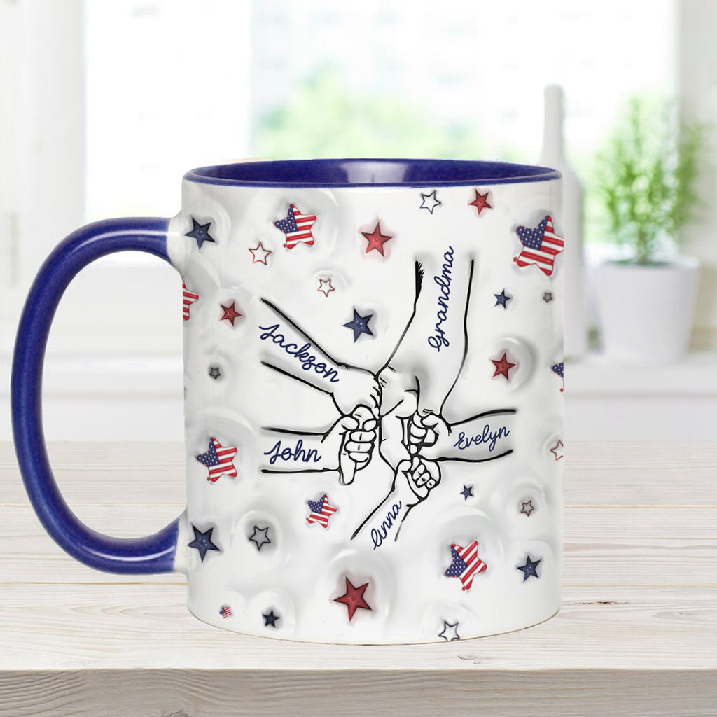 Proud Grandma Mom Aunt - Personalized Grandma Accent Mug