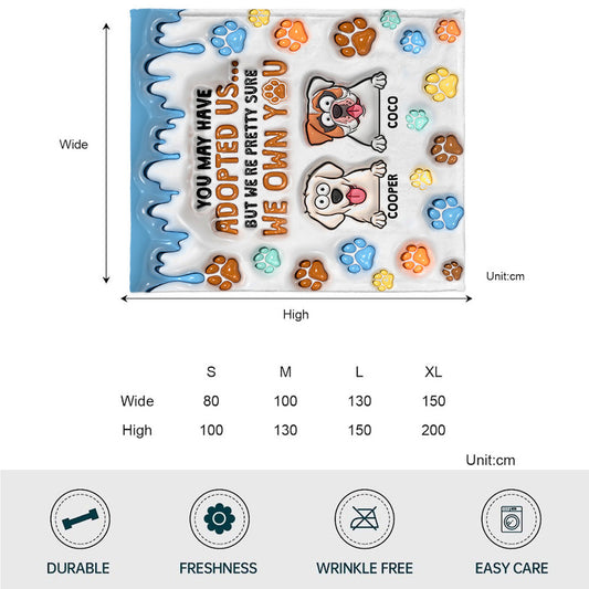 You May Have Adopted Me, But I'm Pretty Sure I Own You - Personalized Dog Blanket