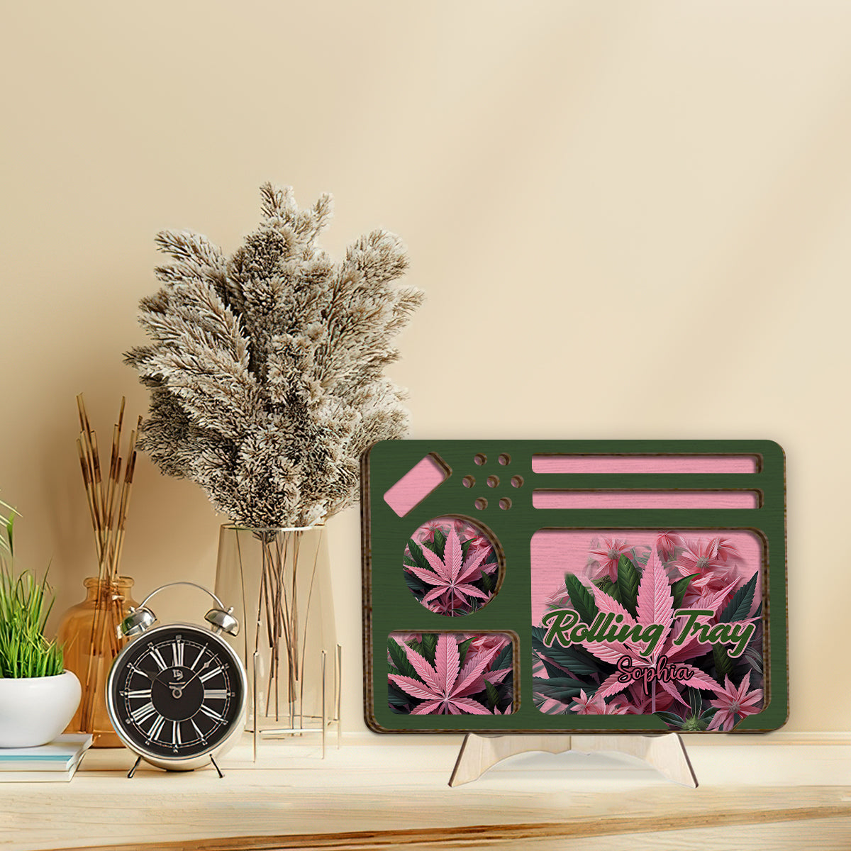 Pink 420 - Personalized Weed 2 Layered Wood Sign / Wood Plaque