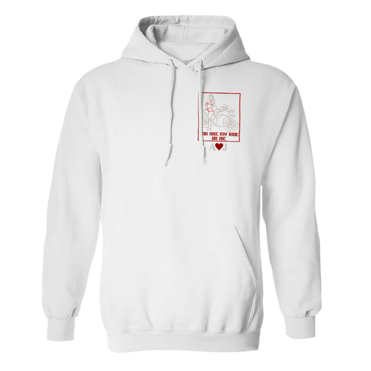 Ride Or Die - Personalized Biker Embroidered Hoodie