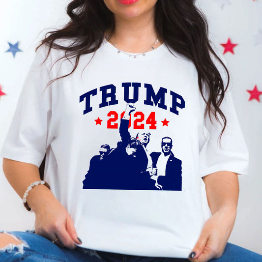 Never Surrender Shirt, Fight For America T-shirt, 2024 Rally Shirt T-shirt & Hoodie