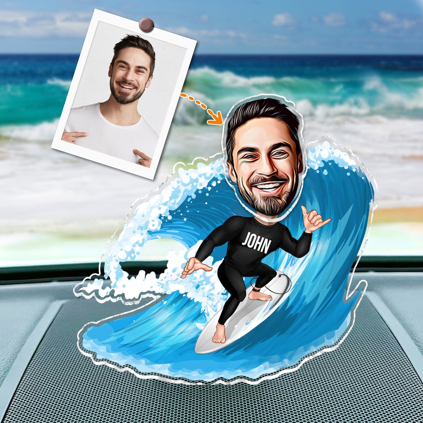 Everything Will Kill You so Choose Something Fun - Personalized Surfing Custom Shaking Head