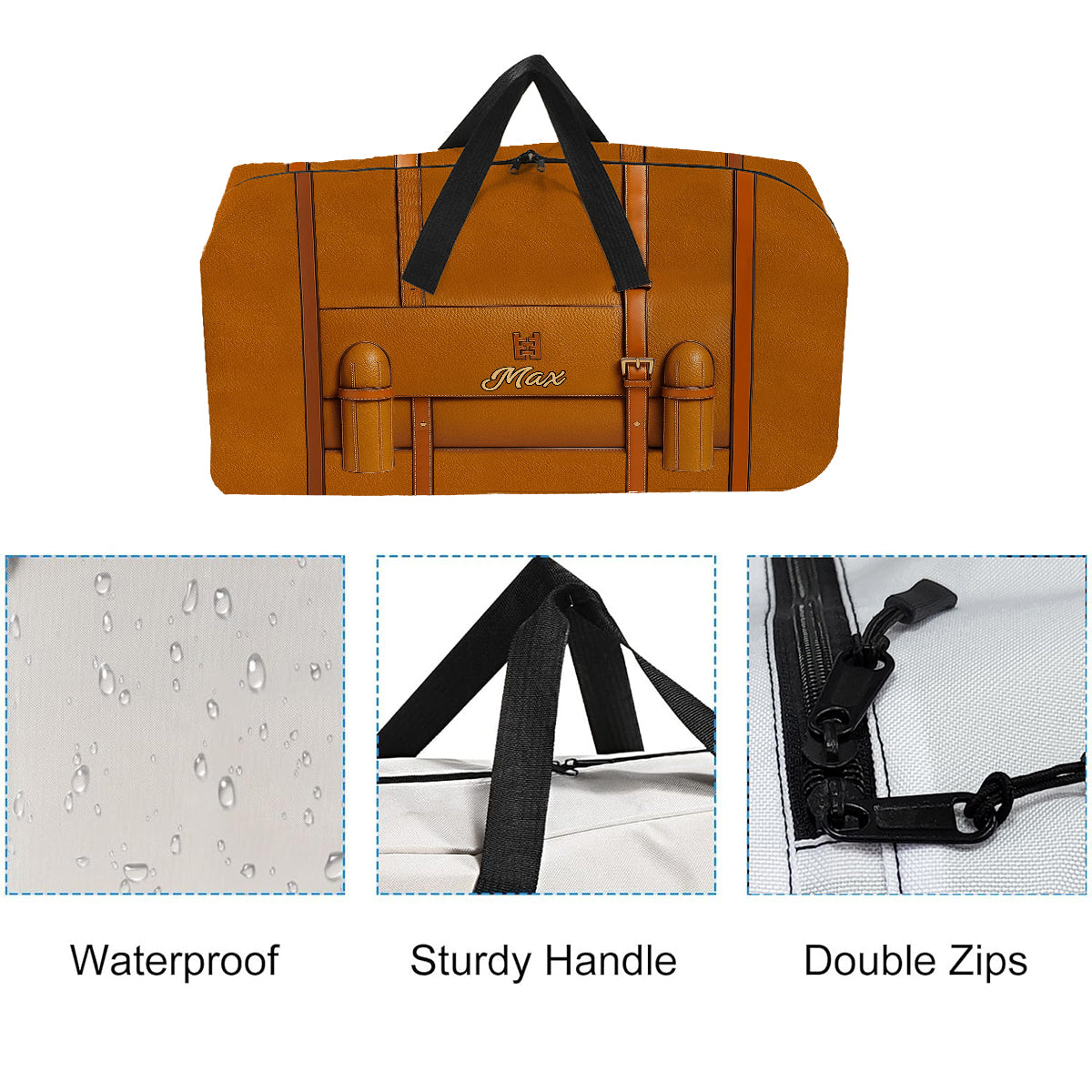 Cute Dachshund - Personalized Dachshund Duffle Bag