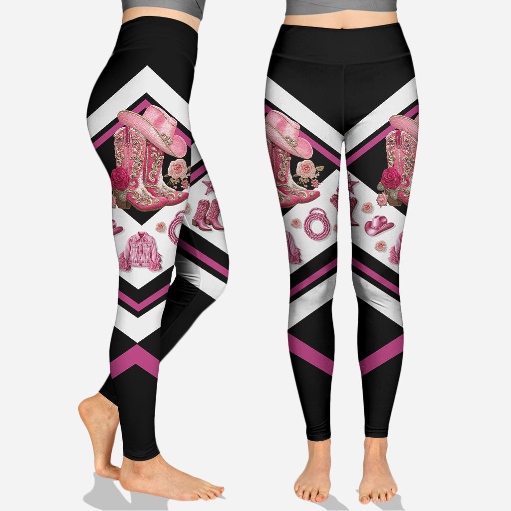 Cowgirl Boots - Personalized Cowgirl Hoodie and Leggings