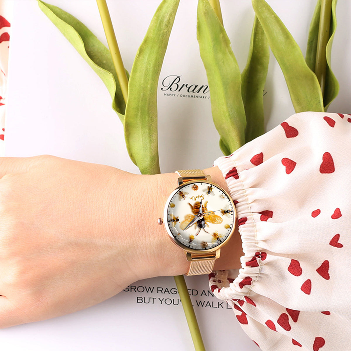 Just A Girl Who Loves Bees - Personalized Bee Women Hand Watch