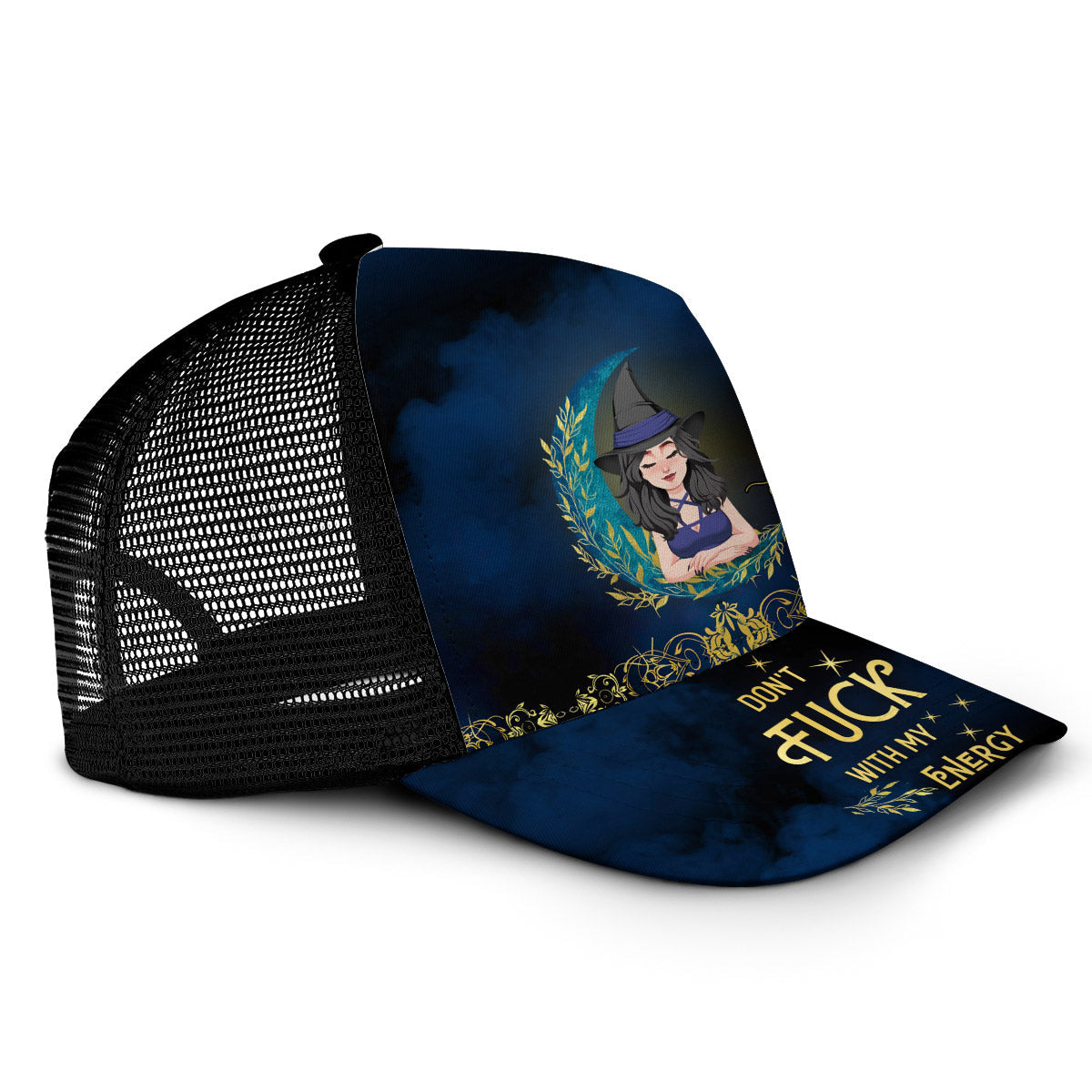 Don't F With My Energy - Personalized Witch Trucker Hat