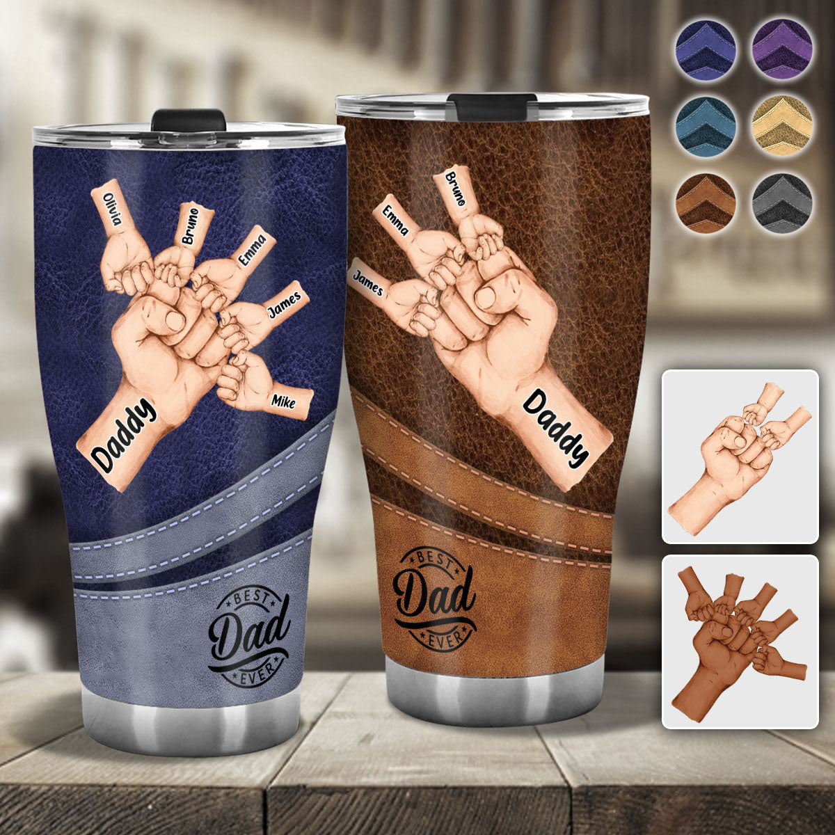 Best Dad Ever - Personalized Father Tumbler
