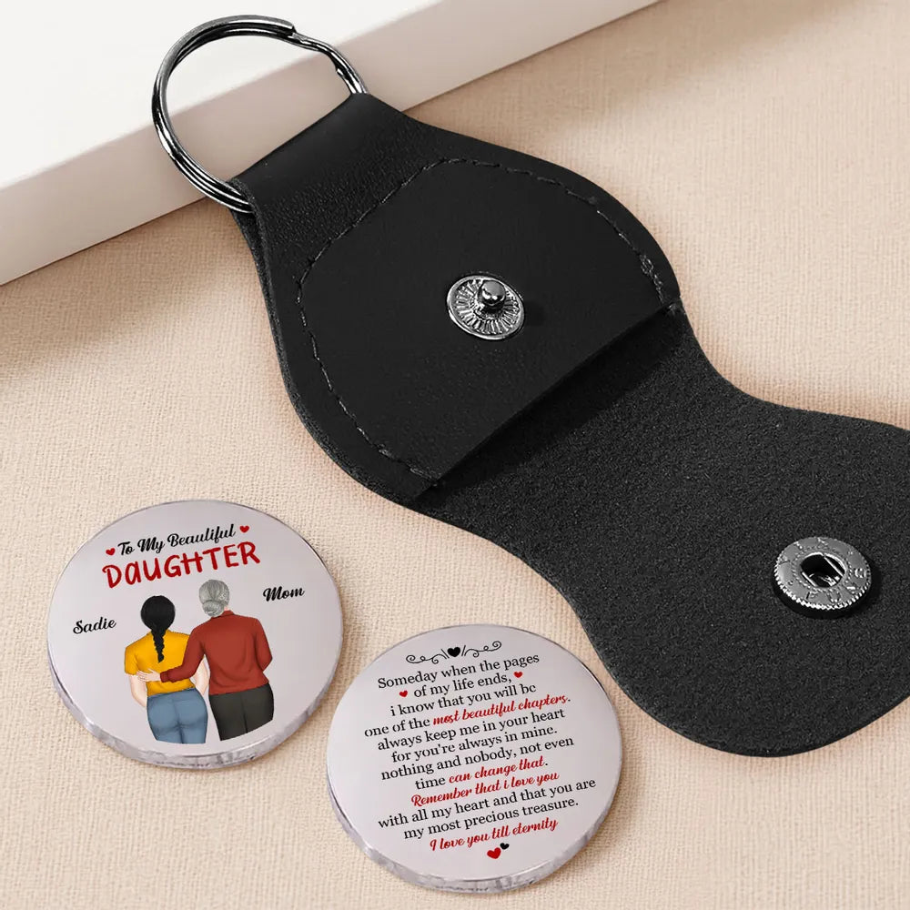 Personalized Pocket Hug With Dad and Daughter Hugging, Sweet Keepsake Token, Unique Gift for Daughter From Dad