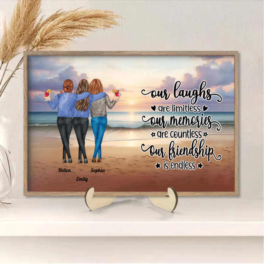 Personalized Sister & Brother Keychain or Plaque or Cup or Ornament, Endless Friendship, Priceless Memories,Custom Gift for Birthday, Christmas, Thanksgiving