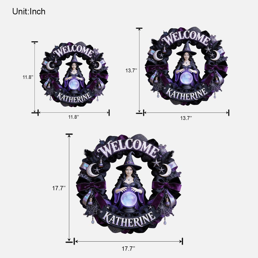 Any Photo Welcome Witches - Personalized Witch Custom Shaped Wood Sign