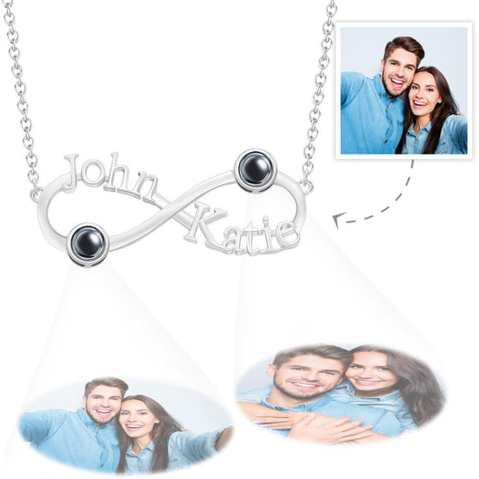 Gift for who lost a loved one - Personalized Infinity Symbol Engraved Charm