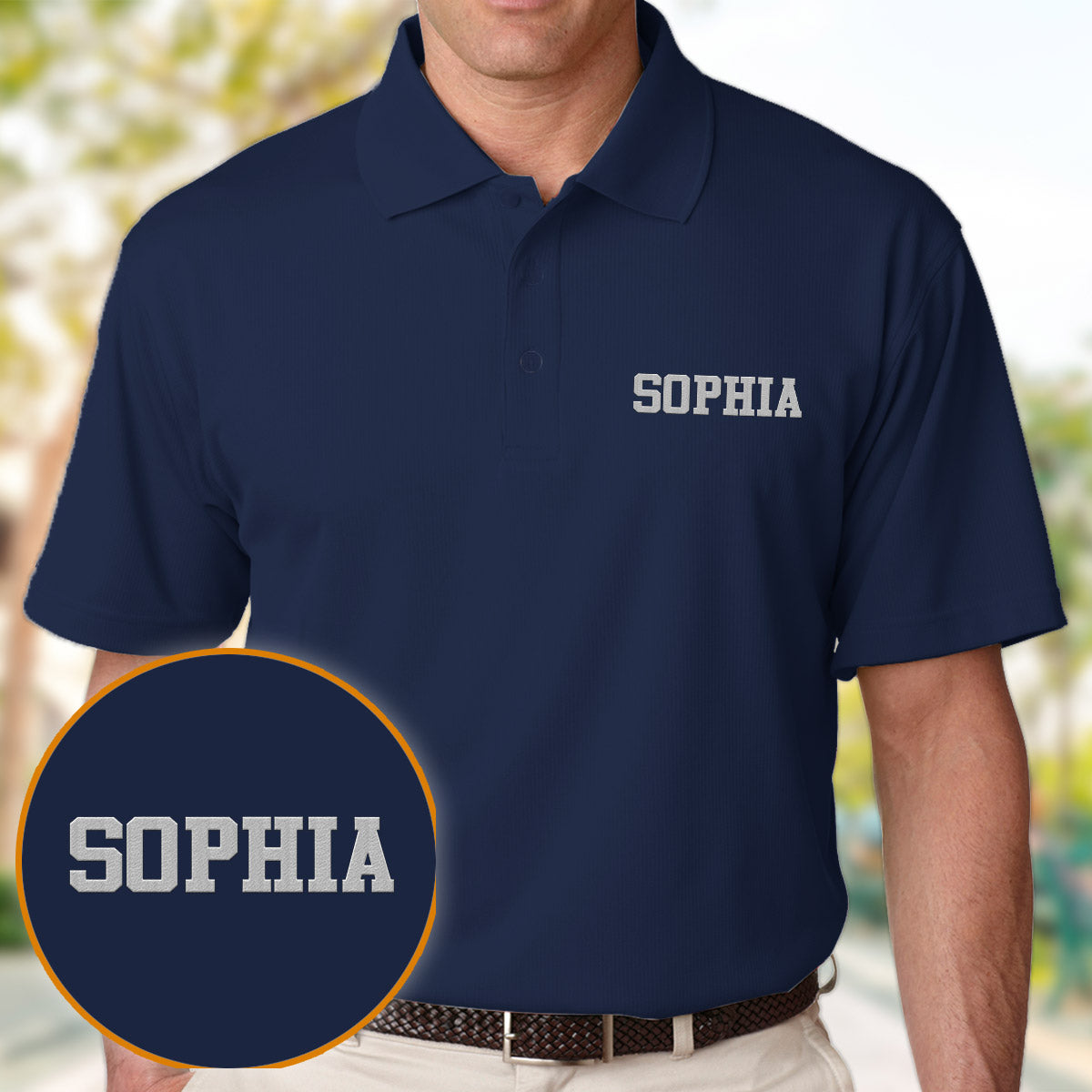 Custom Name - Personalized Aunt Embroidered Polo Shirt