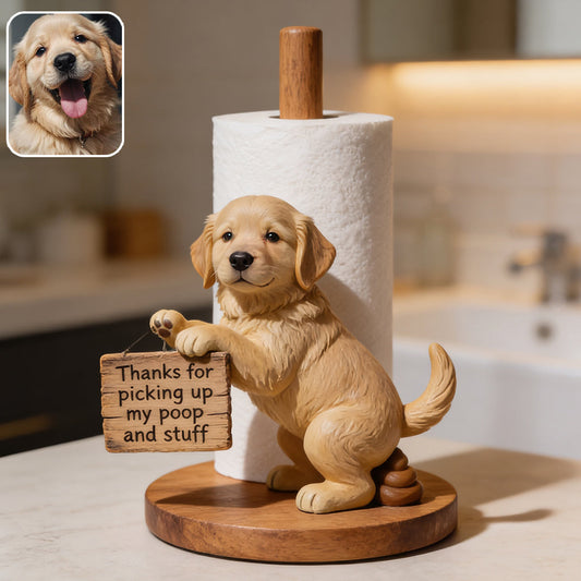 Custom Any Photo - Personalized Dog Paper Towel Stand