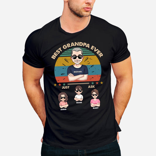 Best Dad Ever - Gift for dad, dad, mom, grandpa, grandma, grandpa - Personalized T-shirt And Hoodie