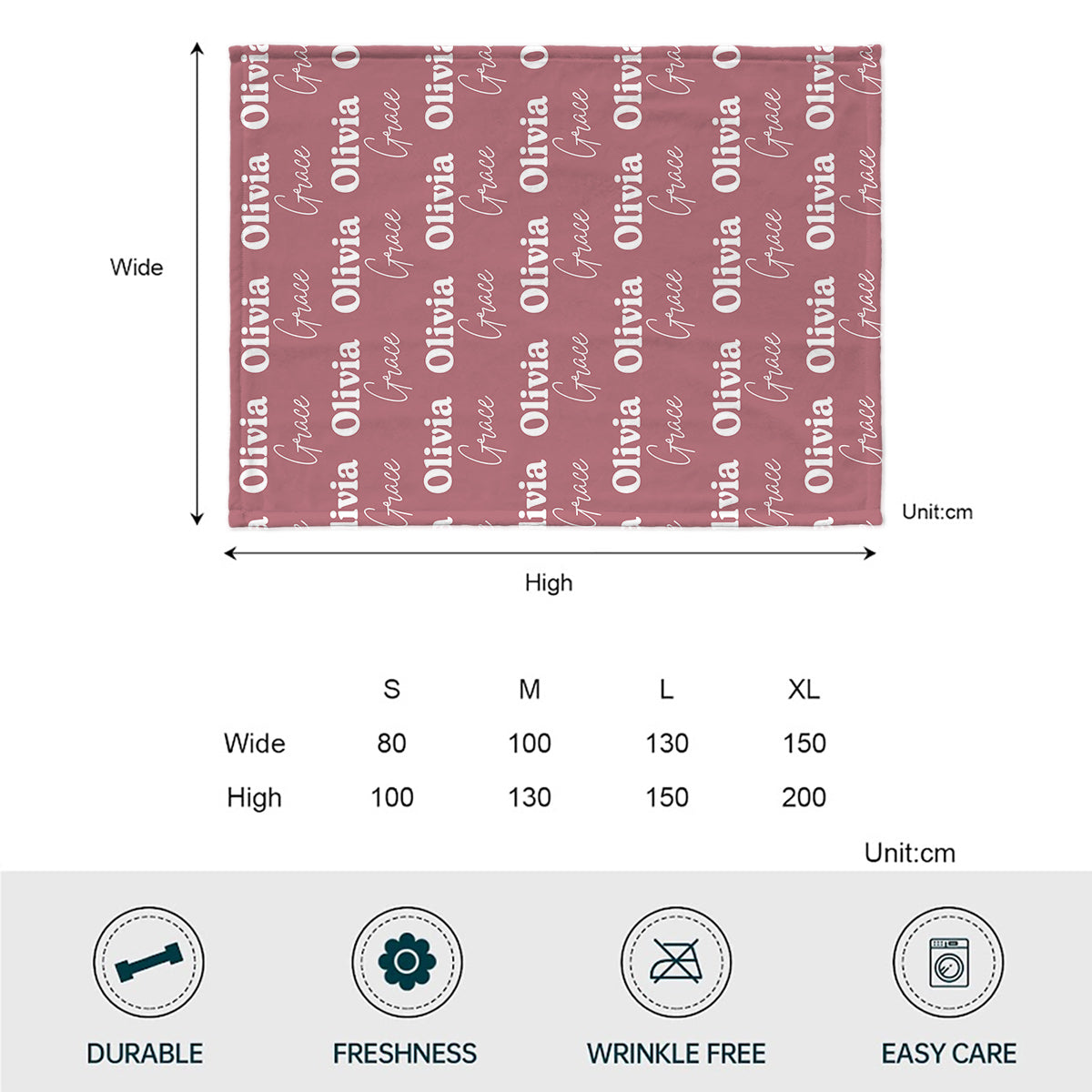 Custom Name Pattern - Personalized Step Mom Blanket