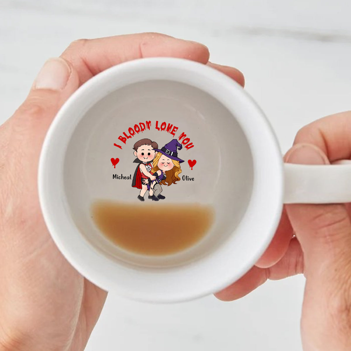I Bloody With You - Personalized Couple Hidden Message Mug
